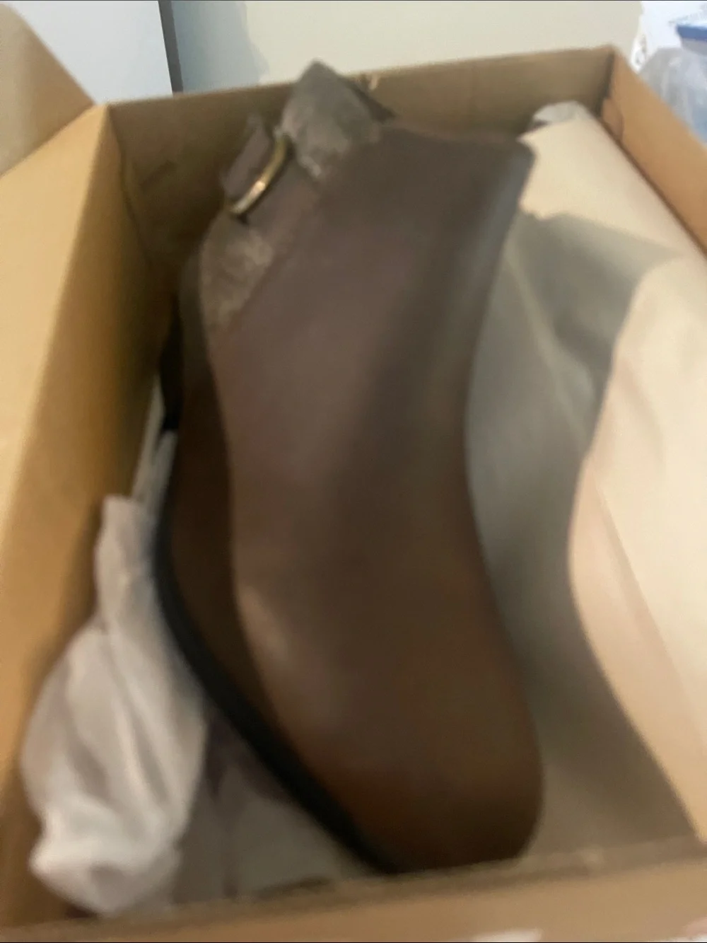 Clarks addiy kara olive leather bootie boots new in box 6.5 m